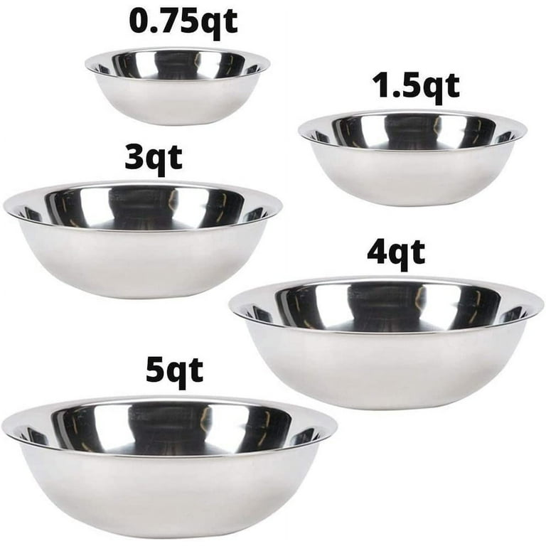 Vollrath 47935 5 Qt. Stainless Steel Mixing Bowl