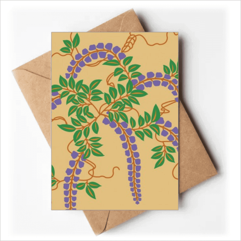 Painting Japanese Culture Purple Flower Greeting Cards You are Invited Invitations