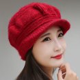 thumbnail image 6 of Dengjunhu Women's Winter Warm Hat Crochet Slouchy Beanie Knitted Caps with Visor, 6 of 7