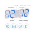 thumbnail image 3 of Reloj Alarma Digital 3d De Pared Led Multifuncional, 3 of 5