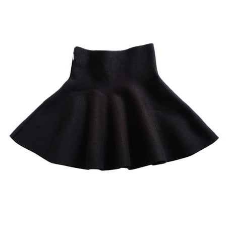 

Pimfylm Skirts For Baby Girls Baby Toddler Girls Denim Skort Black 5-6 Years