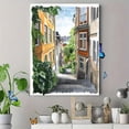 thumbnail image 4 of European Street Scene Watercolor Painting/Canvas Print， Perfect for Living Room，Hallway，and Staircase Decoration., 4 of 8