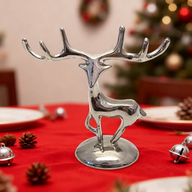 Gold-Plated Alloy Deer Statue for Home Decor - TV Cabinet and Wine Bar Accent with Elegant Antler Details