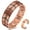 3X Copper Texture, variant on Wollet 99.9% Pure Copper Magnetic Bracelet Set , Valentine's Day Jewelry Gifts for Men 8.66in（22cm）