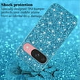thumbnail image 4 of Compatible with Google Pixel 9 Case Glitter Shockproof, Google Pixel 9 Phone Case Bling Sparkly TPU and PC Silicone Shiny Girl Women Thin Protective Cover (Blue), 4 of 14