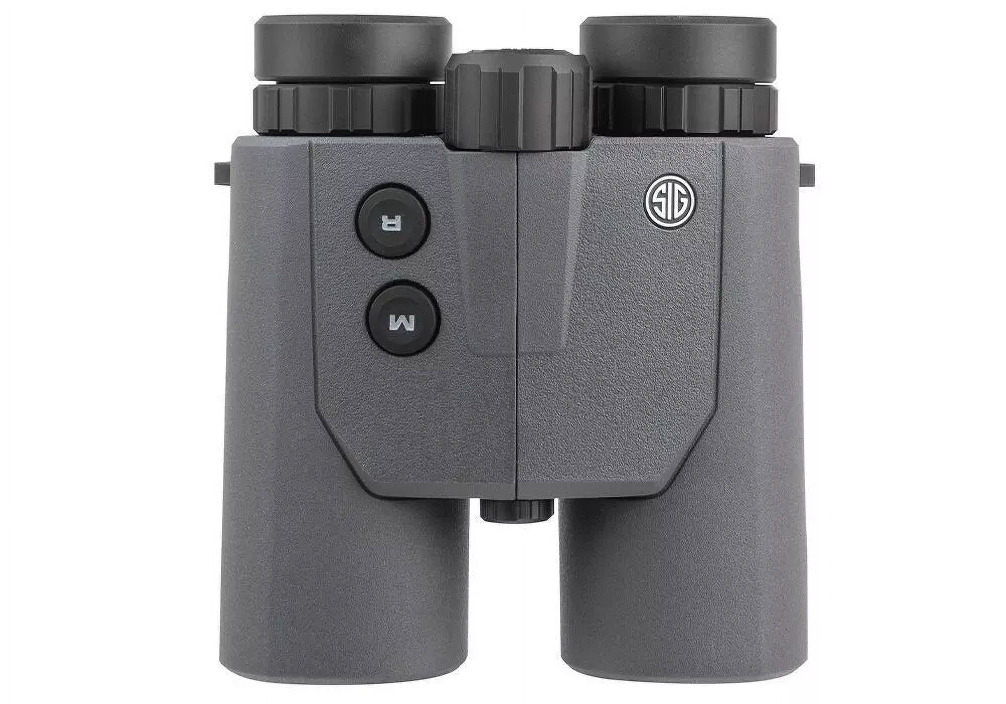 SIG SAUER Hunting Targeting Precise Versatile Anti-Reflection Illuminated Display Canyon 10x42mm Laser Rangefinding Binoculars, Gray