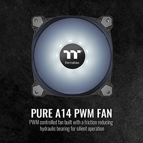 Thermaltake 140 mm Pure A14 PWN Case ventilador (paquete único) -white CL-F110-PL14WT-B