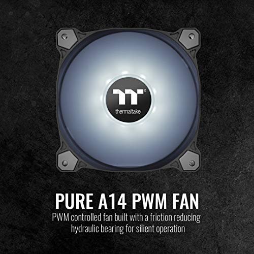 Thermaltake 140 mm Pure A14 PWN Case ventilador (paquete único) -white CL-F110-PL14WT-B