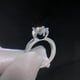 thumbnail image 1 of Anillo solitario de cristal de moda para mujer, anillo de compromiso de boda de Zirconia delicada, anillo de matrimonio de promesa de Color plateado para joyería nupcial Tan Jianjun unisex, 1 of 2
