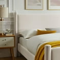 thumbnail image 4 of Modway Rael Performance Velvet King Platform Bed in Alabaster, 4 of 9
