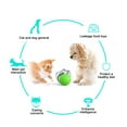 thumbnail image 3 of Dog Food Puzzle Toy Adjustable Treat Dispensing Food Dispenser Slow Feeder Bowls Puppy Enrichment Toy Ball Dog Interactive Chase Training Toys for Small Medium Large Dogs(Green), 3 of 6