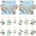 thumbnail image 4 of 24 Pcs Panda Stitch Markers Enamel Crochet Stitch Marker Charms Removable 304 Stainless Steel Clasps Locking Stitch Marker, 4 of 6