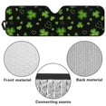 thumbnail image 7 of POLERO Saint Patrick Leaves Car Windshield Sun Shade Cute Front Window Car Sunshade Windshield Blocks UV Rays Sun Visor Protector for Truck Off-road Vehicle Accessories, 7 of 7