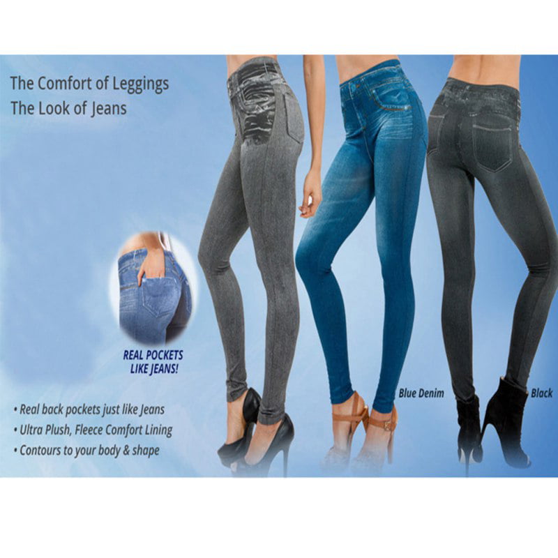 Push Up Slim TV Advertising Leggings Pants Jeans Look Leggings Jeggings  Tregging