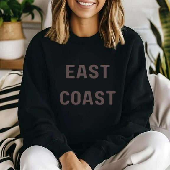 East Coast Retro Atlantic Ocean Beach Travel Souvenir Sweatshirt, for men & women, up to size 5XL.