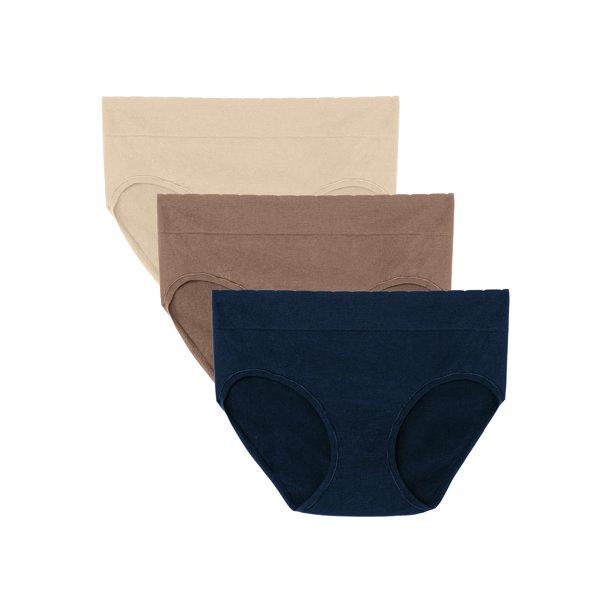 Vanity Fair Women's No Pinch No Show Seamless Hipster Panties, 3 Pack, Sizes SXL