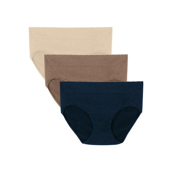 Vanity Fair Lingerie Women's No Pinch No Show Seamless Hipster Underwear, 3-Pack