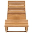 thumbnail image 3 of vidaXL Rocking Sun Lounger with Cushion Solid Teak Wood, 3 of 12