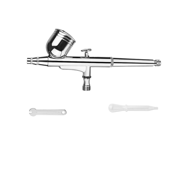 Dual-Action Airbrush Spray Gun Kit Trigger Spray Gun For Makeup Set Art Craft Model Paint Spraying Hobby 0.3MM 7CC ,Easy to Use