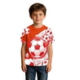 thumbnail image 3 of Lullu Summer Boys T Shirt Soccer Graphic Tee Short Sleeve Crew Neck T-Shirt, Sizes 1-14, 3 of 3