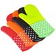 thumbnail image 4 of 2 piezas de guantes de silicona, guantes cortos de silicona de tela floral, guantes de silicona, guantes de panal, guantes de semisilicona (negro), 4 of 5