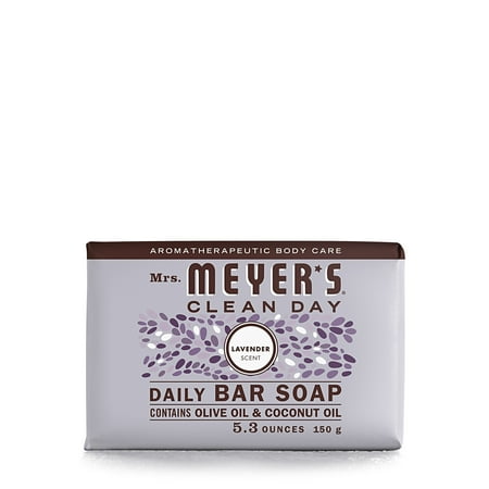 (3 pack) Mrs. Meyer's Bar Soap, Lavender, 5.3 Oz