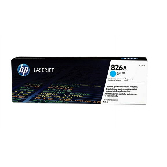 HP 826A Cyan Original LaserJet Toner Cartridge, ~31,500 pages, CF311A
