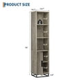 thumbnail image 3 of QinaQin Gabinete angosto de almacenamiento de 70 pulgadas con puerta y repisa ajustable, mueble de piso ideal para baño, cocina, lavandería o espacios pequeños, 3 of 8