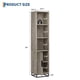 thumbnail image 3 of QinaQin Gabinete angosto de almacenamiento de 70 pulgadas con puerta y repisa ajustable, mueble de piso ideal para baño, cocina, lavandería o espacios pequeños, 3 of 8