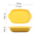 thumbnail image 2 of Plato Para Hornear De Cerámica Adecuado Para Horno Microondas Vajilla Herramienta De Cocina Amarillo Sunnimix Placa para hornear, 2 of 8