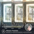 thumbnail image 3 of Keonjinn 48 x 30 inch LED Mirror Bathroom Mirror with Lights, Adjustable 3-Colors White/Warm/Natural Light, Wall Mounted Lighted Vanity Mirror Anti-Fog Dimmable Makeup Mirrors(Horizontal/Vertical), 3 of 8