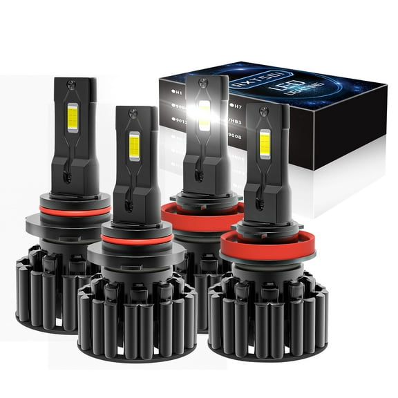 9005 H11 White LED High Low Beam Headlight Bulbs For Ford Edge 2015 2016 2017,f15