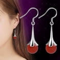 thumbnail image 3 of HEVIRGO Crochet Boucles d'Oreilles Attrayant Anti-Rouille Femmes Trompette Fleur Longue Oreille Dangle pour Sortir Ensemble Parti, 3 of 10