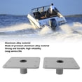 thumbnail image 3 of Base de Asiento de Bote, 2 Piezas Profesionales de Aleación de Aluminio Liviano Placa Base de Asiento Alta para Accesorios Para Botes, 3 of 7