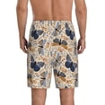 thumbnail image 4 of Lsque Butterflies Mens Sleep Pajama Shorts,Short Pajama Pants, Cotton Ultra-Soft Knit-Small, 4 of 9