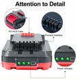 thumbnail image 3 of FSKE Replacement for Bauer 20V Battery 1701C-B 1702C-B Lithium-Ion 2.0Ah Cordless Power Tool Battery 2 Packs, 3 of 6