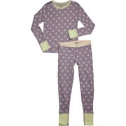 Angle View: Hanes Girl's X-Temp Thermal Preshrunk Underwear Sets - Solids and Printed 41042-X-Small (Bow)