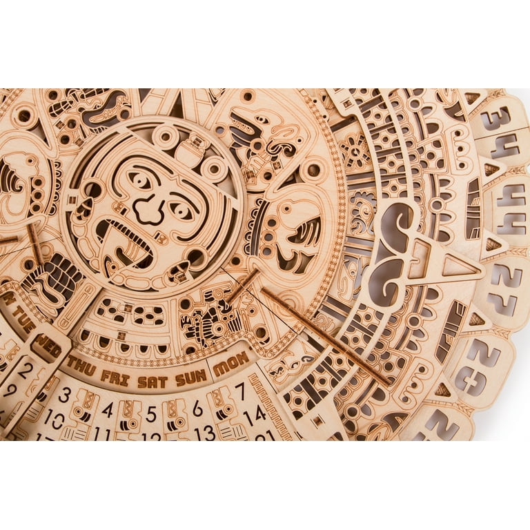 Wood Trick Mayan Calendar Wooden Mechanical Model - 3D Wooden Puzzle, Brain  Games, Brain Teasers for Adults and Kids - Walmart.com
