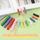 thumbnail image 4 of Uxcell 1.4" Pinzas de ropa de madera de colores, 50 piezas mini pinzas de madera coloridas, 4 of 6