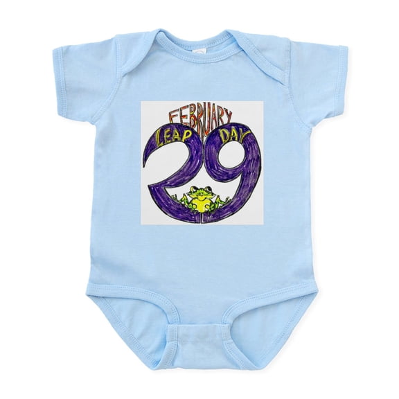 CafePress - FEBRUARY 29 LEAP DAY Baby Light Bodysuit - Baby Light Bodysuit, Size Newborn - 24 Months