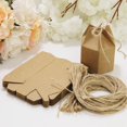 thumbnail image 4 of Candy Box, 50 Pieces Kraft Paper Box, DIY Cardboard Boxes Favors, Party Gift Bag with Hemp Rope for Wedding Birthday Decorations, 4 of 8