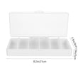 thumbnail image 2 of YOSADIER 1Set White Rectangular Charger Organizer for Accessory Organizer 8.3X3.5X2In, 2 of 8