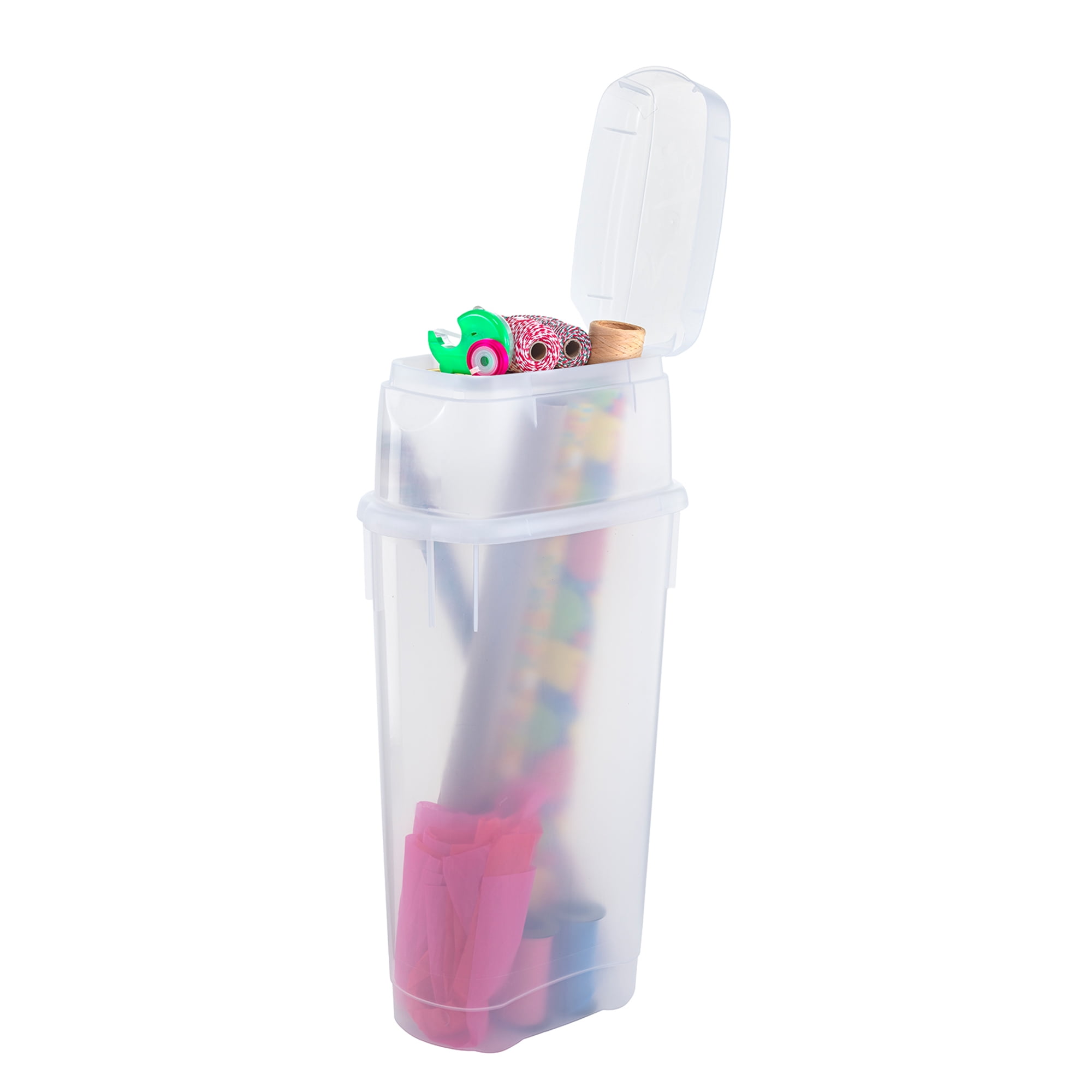 Open Box Rubbermaid Wrap N' Craft Plastic Wrapping Paper Holder Container
