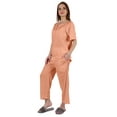 thumbnail image 3 of Inkmeso Ensemble de Pyjama à Manches Courtes pour Femmes, T-Shirt Henley et Ensemble de Vêtements de Nuit, 3 of 7
