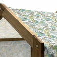 thumbnail image 5 of Floral Pet House, Flying Birds Butterflies Floral Elements Art Wildflowers Nature, Outdoor & Indoor Portable Dog Kennel with Pillow and Cover, 5 Sizes, Yellow Green Caramel, by Ambesonne, 5 of 5