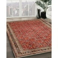 thumbnail image 2 of Ahgly Company Indoor Rectangle Traditional Orange Brown Persian Area Rugs, 7' x 10', 2 of 6