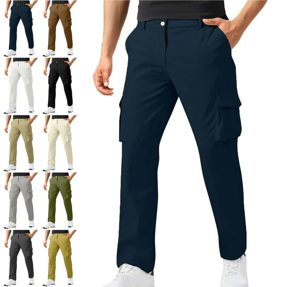 Lenago Cargo Pants Plus Size fot Women,Unisex,Cargo Pants for Men Elastic Waist Casual Multi-pocket Work Pants Sports Trousers Pants Outdoor Hiking Straight-leg Pants,Size S-4XL