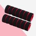 thumbnail image 2 of EeaseCA 2pcs Handlebar Grips Bike Racing Motorcycle Handle Bar Sponge Grips Cover Non-slip Handle Grips(Red and Black), 2 of 9