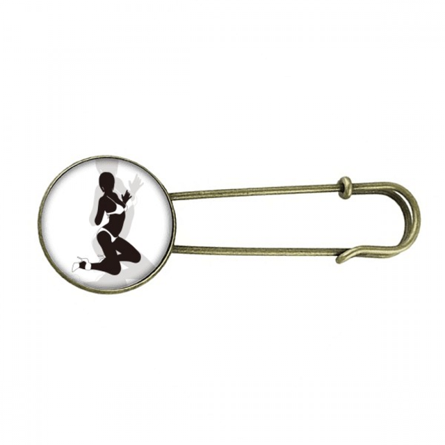 Mujeres calientes de rodillas Bikini Chica EsES Broche De Broche De Metal Antiguo Unbranded M