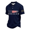 thumbnail image 2 of Evdexr Men's Independence Day Polo Shirts 4th Of July Button Down Shirts 1776 2026 Short Sleeve Usa Flag Print T Shirts Patriotic Big and Tall Golf Tops Navy M, 2 of 4